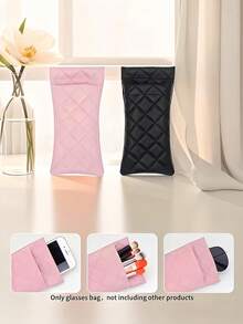 PU Glasses Case Double Layer Storage Bag For Glasses Phone & Accessories Storage Portable Sunglasses Pouch Holder Multi-Functional Glasses Protection Cover For Women And Men For School Office Travel Glasses Stand Travel Essentials Sleek Accessory Travel Accessories Back To School - Multicolor - View 8