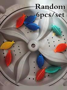 Reusable Clothes Fuzz Remover, Silicone Fish-Shaped Lint Collector, Pet Hair Remover For Clothes, Blankets, Towels, Efficient Washing Machine Lint Collector, Cat/Dog Hair Remover, Household Laundry Tool, Easy To Remove Fabric Lint, Laundry Room Essential, Cleaning Supplies, Washing Machine, Lint Collector, Pet Hair Collector, Reusable Pet Hair Remover, Clothing Cleaning Tool, Laundry Accessory For Cleaner Clothes - Multicolor - View 27