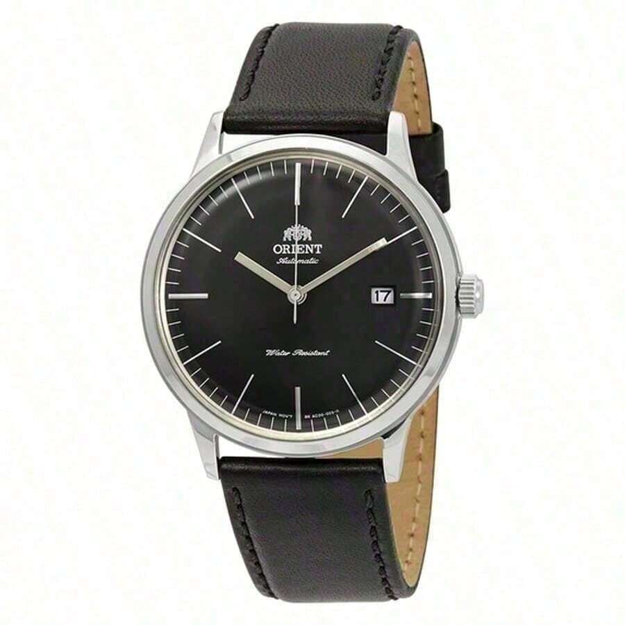 Orient Reloj automático mecánico para hombre de 2da generación Bambino, esfera negra, modelo FAC0000DB0 - Negro - Ver 1