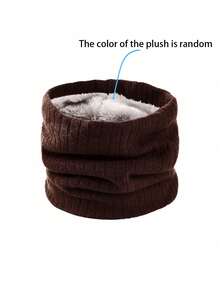 1 pièce Femme Col roulé en mélange de laine à motif diamant, écharpe chaude tricotée épaisse et coupe-vent, convient pour un usage quotidien et extérieur, doublure thermique douce (couleur de doublure aléatoire) - Multicolore - Voir 15