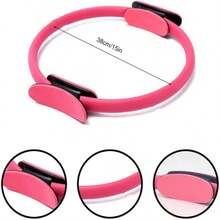 Pilates Ring, Suitable For Full-Body Fitness - Strengthening, Stretching, And Toning, With Comfortable Grip - Durable PP Material, Ideal Gift For Mother's Day, Women's Day, Valentine's Day - Versatile Home Fitness Equipment, Suitable For Core, Arms - 粉色 - 查看 3