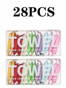 28pcs/21pcs/14pcs/7pcs Portable Compressed Face Towels, One-Time Use Facial Cleansing Wipes, Quick Expansion & Super Absorbent Reusable, Suitable For Outdoor Activities, Travel, Camping, Hiking, Office, School, Hotel, Home, Guests, Emergencies Valentine'S Day Valentines - White - View 11