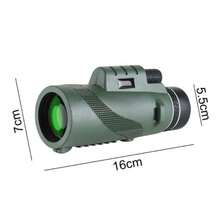 Este telescopio monocular de alta resolución de 8x es potente pero compacto, lo que lo hace ideal para acampar al aire libre, hacer senderismo y observar aves. - Verde - Ver 5