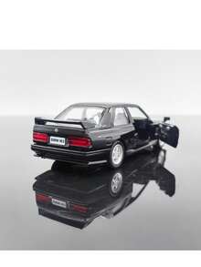 1:36 Scale BMW M3 1987 Diecast Model Car, White/Black, Rear-Wheel Drive, Smooth Gliding, Openable Doors, Detailed Replica, Toy For Boys And Girls, Collectible And Desktop Decor, Christmas, Halloween, Birthday Gift - Multicolor - View 5