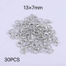 30pcs/Pack Lobster Clasp, Suitable For Necklace, Bracelet And Other DIY Jewelry Making Accessories - Gold - View 11