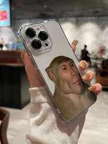 1个透明猴子印花加厚防震手机壳，兼容 17 Pro/17 Air/17/17 Pro Max/16/11/16 Pro/16 Plus/16 Pro Max/16 e、Galaxy S25/S25 Plus/S25 Ultra/A16/A36/A26/A56/A50/A12/A32/A52/A72/A51、11/12 Pro/12/12 X/13 Pro/14 Pro/15 Pro、Redmi 10/9/Note9/12c/Note11 Pro/Note8 Pro - 彩色 - 查看 3