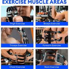 Shaker  Arm Trainer Workout Equipment Adjustable Chest Expander-Exerciser - Red - View 3