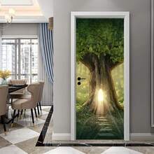 KACOLOR 3D Stairs Art Door Sticker For Bedroom Livingroom Bathroom, 2PCS Wall Decal Se--Adhesive Waterproof Removable Door Murals Wallpaper Home Decoration (S, SP-F833) - Sp-f833 - 查看 4