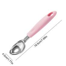 1pc Stainless Steel Ice Cream Scoop, Household Scooper For Ice Cream, Frozen Yogurt, Jelly, Sandwiches, Kitchen Tool