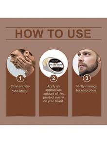 Men's Beard Care Wax Moisturizing Nourishing Smooth Cleaning Beard Gloss Shine Care - 1 - View 7