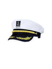 服装套装、帽子套装、帽子组合、角色扮演服装、海军帽、白色帽子、复古平顶军帽、海军上尉水手帽、蓝白条纹、船长帽、水手帽、套装、圆顶、游艇装、派对、万圣节、情人节、礼物、夏季、派对服装、百搭、性感服装、派对用品、服装配饰组合、适合各种场合，如活动、派对、海边、度假、沙滩和日常穿着 - 彩色 - 查看 4