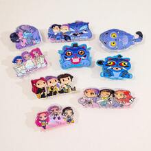 Mattel 1pc Kpop Witch Hunting Group Inspired Acrylic Hair Clip, Suitable For Girls To Style Hair - Multicolor - View 2