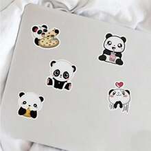 Pegatinas de panda para niños y adultos, lindas calcomanías de animales para portátiles, botellas de agua, equipaje, Icicrim lindas calcomanías de panda para regalos de panda, decoraciones de fiesta,(Panda) - Multicolor - Ver 8