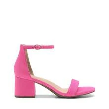 Women Chunky Heeled Ankle Strap Heeled Sandals, Elegant Low Heel Ankle Strap Open Toe Heeled Sandals For Autumn Prom Wedding Party Daily Wearing - Màu đỏ tím - Xem 6