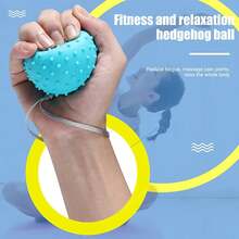 Bola de agarre redonda de silicona, Bola de entrenamiento de rehabilitación y relajación muscular de mano, dispositivo de agarre de silicona, Bola de masaje de silicona CGC1 - verde - Ver 5