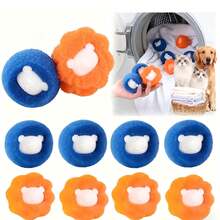 10/8/6/4/2 Pcs Reusable Washing Machine Pet Hair Remover - Lint Collector Balls [Random Style Shipped] Set - Cute Cat Dog Hair Collector - Lint Collector For Removing Pet Hair From Clothes, Decontamination, Anti-Pilling - Designed For Delicate Fabrics. - Multicolor - View 9