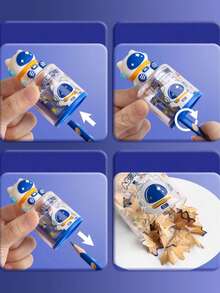 Back To School Dual Hole Cartoon Pencil Sharpener, Mini Compact Manual Rotary Pencil Sharpener, School Supplies Prize