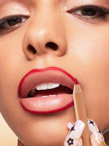 Pudaier 12色哑光唇线笔，柔滑质地，打造自然唇妆，柔软笔触，滋润持久，不粘腻 - #01 - 查看 2