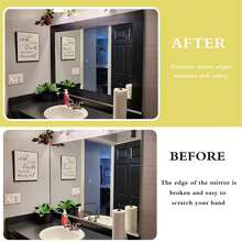 1pc 10m Black Wood Grain Removable Waterproof PVC Border Wall Sticker, Removable Self-Adhesive Kitchen Bathroom Tile Sticker Wallpaper, 4.2 X 390 (4 Inches)