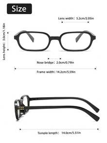 4pcs Women's Cute Small Oval Fashion Glasses, Multi-Color Matching, For Writing, Reading, Office, School, Outfit Coordination, Daily Use - trắng - Xem 11