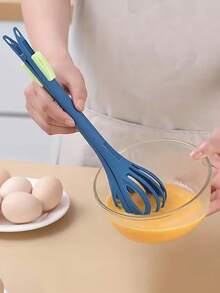 1pc 2-In-1 Egg Beater And Hand Mixer Set, Food Blender, Egg Mixer, Sturdy Space-Saving Kitchen Tool, Simplifies Mixing And Baking, Suitable For Home Chefs, Applicable For Outdoor Cooking Activities, Essential Tool For Outdoor Cooking - MultiWarna - View 4