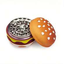 4-Layer Metal Burger Spice Grinder, Creative And Cute Hamburger Manual Vanilla Grinder, Suitable For Daily Use In The Kitchen, Creative Christmas & Anniversary Gift For Boyfriend And Girlfriend - Multicolor - View 7