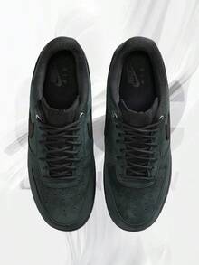Nike Air Force 1 Low '07 WB Triple Black Nubuck– Men's Lifestyle Sneakers – Shoes For Man -Vintage-Spring & Summer-Inspired Running Shoes, Shock-Absorbing Comfort, Gym To Streetwear Casual Wear-Easter Gift–CJ9179 001 - Black/Black - 查看 3