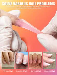 YOKEFELLOW 60/75/302片装彩色双头美甲模具，适用于延长胶，12/15种尺寸，棺材形、杏仁形、水蓝色、椭圆形、俄罗斯杏仁形，适用于DIY美甲延长，美甲用品，适合在家美甲沙龙进行美甲设计。 - 彩色 - 查看 3