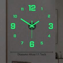 极简个性化数字时钟，亚克力静音挂钟，适用于书房、客厅、卧室，创意墙贴时钟