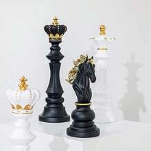 Mini International Chess Piece Set, King, Queen, Knight, Bishop, Crafts, Miniature Figurines, Home Decor, Desktop Ornament Accessories - Multicolor - View 2