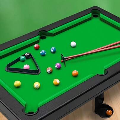 Bộ trò chơi bi-a mini cầm tay - Trò chơi snooker và pool mini (Bao gồm 2 gậy và 11 quả bóng) - Phát triển khả năng phối hợp tay mắt và tư duy chiến lược. Trò chơi bi-a mini đầy thú vị này phù hợp cho mọi lứa tuổi, là lựa chọn lý tưởng cho những buổi tối chơi game gia đình, giải trí văn phòng và thư giãn khi đi du lịch.