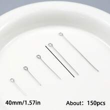 150pcs Metal Color Iron Headpins, For DIY Jewelry Making, Handmade Beading, Craft Supplies