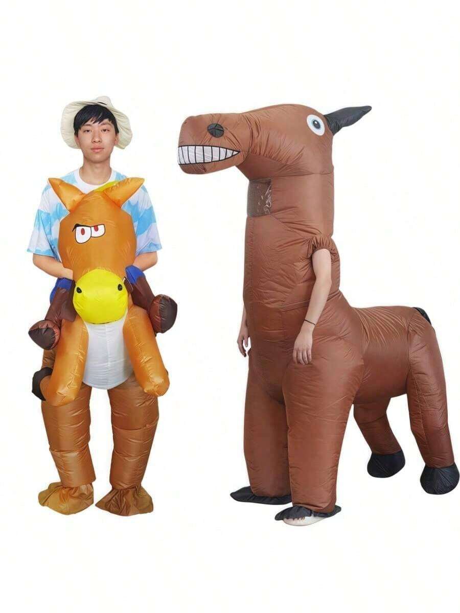 充气卡通动物、趣味骑乘玩具、角色扮演服装以及圣诞节和万圣节充气吉祥物套装 - 彩色 - 查看 1