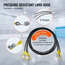 Hydraulic Pressure Kit 3 Gauges 6 Couplings 3 Hoses - 1 - View 5