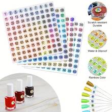 180 Nail Colors Book 240 Nail Tips 1 - 200 Number Labels, For Nail Polish Gel Nails Art Design, Salon Equipment, Sleek Design, Glossy Coating - Multicolor - View 7
