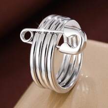1pc Minimalist Circle Design Fashion Ring, Casual Gift - Multicolor - View 23