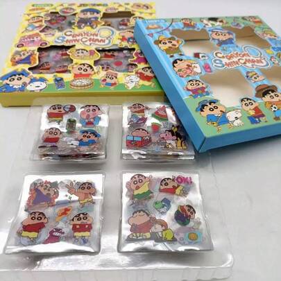 100pcs Crayon Shin-Chan Transparent Sticker Set | Creative DIY Waterproof No-Residue Stickers Suitable For Doodles, Diaries And Sealing | Multiple Cute Sticker Designs Applicable For Laptops, Notebooks And Phone Cases | Interesting Designs, Exquisite Patterns | Upgraded Material | Multi-Scenario Use | Ideal Gift For Friends, Family And Lovers | Best Choice For New Year, Valentine''s Day