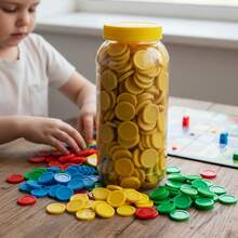 TendenciaFichas Plastico Colores Para Contar O Jugar Loteria (350 Pz) AmarilloCalidad premium - 1 - Ver 3