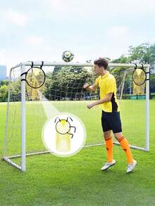 1个足球门目标网，用于任意球射门练习，足球门定位训练网