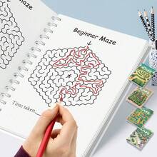 Maze Puzzle Workbook, Captivating Path-Finding Activity, Enhances Focus And Visual Tracking Skills, Satisfying Daily Practice To Maintain Calm Concentration And Cultivate Better Thinking Habits. - Maze - View 5