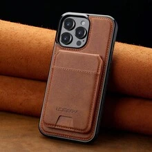 LC.IMEEKE 2 In 1 Detachable Wallet Case Compatible With IPhone Air 17 16 15 14 13 12 11 Pro Max X XS XR 8 7 Plus SE 2020 2022 For Galaxy S25 S24 S23 S/A Series With Magnetic Flip Bag - Brown - View 8