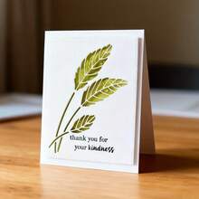 1个叶形金属切割模具，适用于DIY剪贴簿、压花、手工贺卡、礼品卡