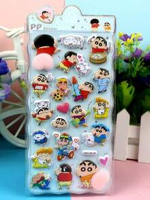 Crayon Shin-Chan Cute Cartoon Thick Soft Squishy Stress Relief Stickers, Children's 3D Foam Cartoon Stickers, Bubble Stickers - Children's Gift - Multicolor - View 3