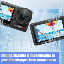 9pzs Funda Y Mica para  Osmo Action 5pro,Incluye Kit de Vidrio Templado+Tapa de Lente+Caja Protectora,Protección Integral,Ajuste Preciso,Resistencia al Impacto,Accesorios para Action 5pro - / - Ver 6