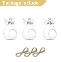 3/6/12Pcs Creative Beautiful Angel Glass Candle Holder Hanging TeaLight Candlestick For Party Wedding Table Decor Candle Holder - Clear - View 13