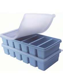 1个带盖硅胶冰格，柔韧冰模，6格易脱模，非常适合制作鸡尾酒、威士忌、咖啡、冰茶等饮品。 - 彩色 - 查看 6