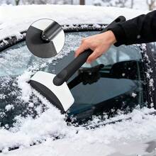 一款车载硅胶雪铲，一款不锈钢主体金属雪铲，适用于户外冬季使用，一款加厚加固的雪铲，一款省力的雪铲工具，不占用车内空间，除雪能力更强，不损伤车漆，并且是迷你车载雪铲的加长版。 - 黑與白 - 查看 8