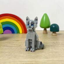 Cute Dog Sausage Dog Schnauzer Building Block Model, 3D Assembly Toy To Exercise Hands-On Ability And Willpower, Birthday Christmas Gift - Multicolor - View 19