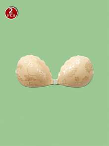 提花提拉乳贴，隐形自粘丰胸乳贴，女士内衣及贴身用品 - 杏色 - 查看 35