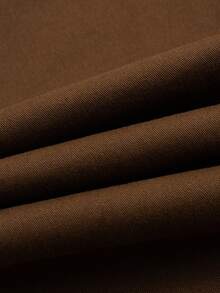 Pantalones casuales con logo bordado para niños, primavera/otoño - Café integral - Ver 10